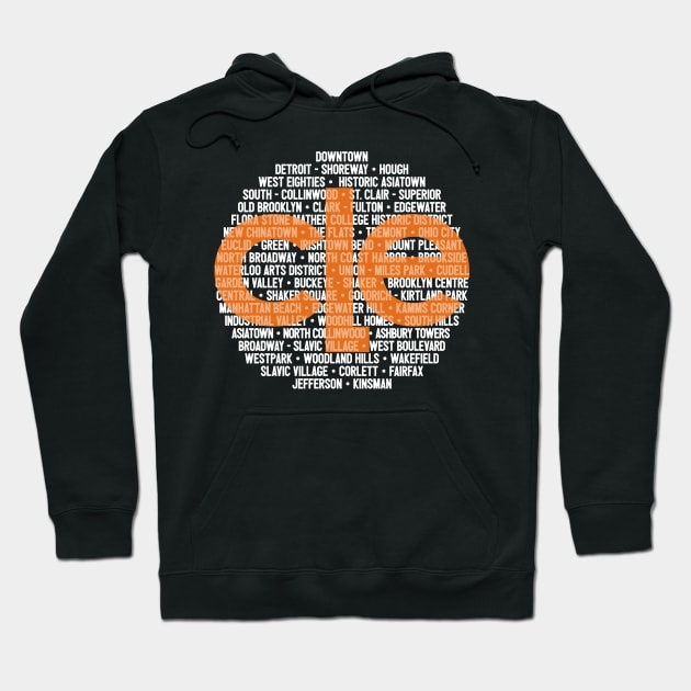 Cleveland Neighborhoods Hoodie by LaughingCoyote